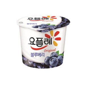 [삼성에프에스]빙그레 요플레 홈 블루베리 180g, 12개