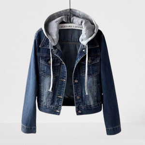 해푸리 여성 데님 청자켓 숏 워싱 점퍼