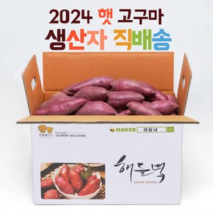 못난이 해들녘 고창 무농약 꿀 고구마 5kg 10kg (왕/특/상/중), 1개, 해들녘고구마 5kg (중 못난이)