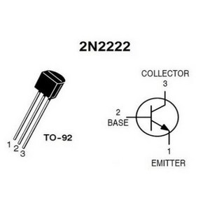 2N2222A(NPN) 바이폴라 트랜지스터(bjt bipolar junction transistors 40V 600mA) 0.1%의 비밀, 10개