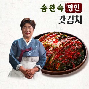 [G][송완숙명인]여수 돌산갓김치 3kg 국내산 당일생산, 1개