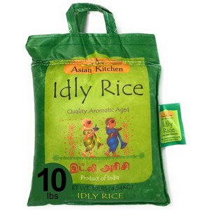 10 Pound (Pack of 1) Asian Kitchen Idly (Idli) Rice 10-Pound Bag 10lbs (4.54kg) Shot Gain Rice ~, 1개, 4.54kg