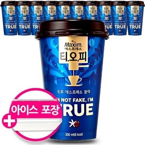 맥심 티오피 트루 에스프레소 블랙, 300ml, 10개