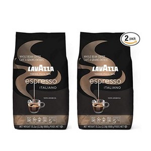 라바짜 에스프레소 이탈리아노 홀빈 1000g 2팩 Lavazza Espesso Italiano Whole Bean, 1kg, 2개