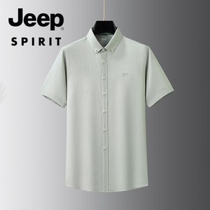 JEEP SPIRIT 남성 캐주얼 반팔 셔츠 여름 패션 SH68016