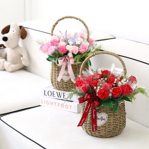 어버이날 기념일 선물 비누장미 블리스 카네이션 대형 바구니, 블리스 카네이션 핑크 일반형