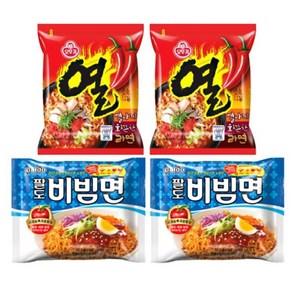 오뚜기 열라면 10봉+팔도비빔면 10봉, 1세트