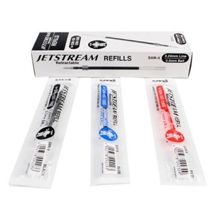 유니 제트스트림 단색 리필심 SXR-5 /10개입 1세트, 블루
