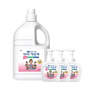 아이깨끗해 거품형 핸드워시 4L X 1개 펌프용기 490ML 3개 포함