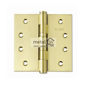 5너클 경첩(4인치) 1ea / 100mm 목문용 방문 가구 도어 나무문 정첩 문수리 가구 꺽쇠, 1) SB(황색), 1개