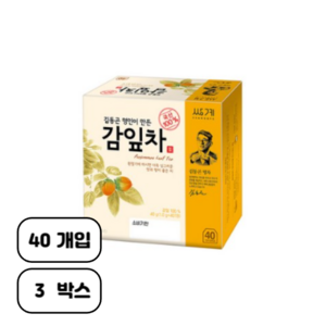 쌍계명차 김동곤 명인이 만든 감잎차, 1g, 3개, 40개입