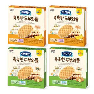 일동후디스 키요 촉촉한 두부와플64g(16gx4봉)x4개 아기과자, 64g, 1세트, 바나나2+감자2