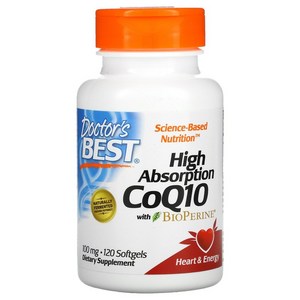 닥터스베스트 하이 앱솔션 CoQ10 100mg 소프트젤, 120정, 1개