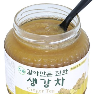 직송 국산 갈아만든 진한 수제 생강차 1kg 생강청, 1개