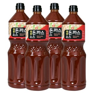 바로소스 매콤돈까스 소스 2kg 매운 매콤 양념 돈가스 도시락 경양식 대용량, 4개