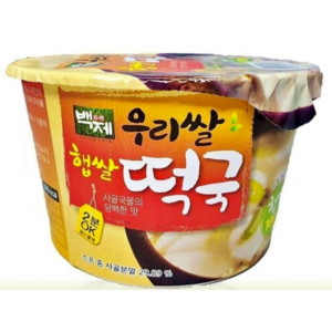 백제 우리 햅쌀 즉석 떡국, 163g, 6개