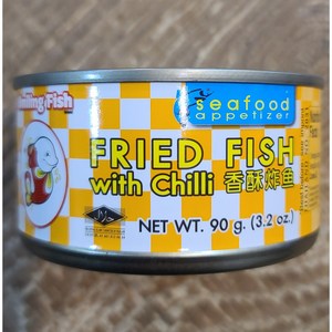 [태국 통조림]후라이드 피쉬 위드 칠리 FRIED FISH WITH CHILI 90g worldfood, 1개