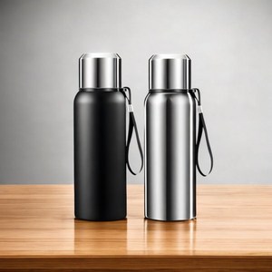 코코리브 스텐 보냉 보온병, 1개, 1000ml, 블랙