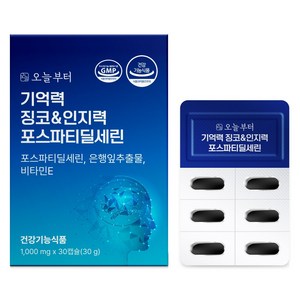 오늘부터 기억력 징코 인지력 포스파티딜세린, 30정, 1개