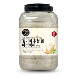 Pime Field 2024년산 햅쌀 경기 추청 아끼바레 백미, 4kg, 1개