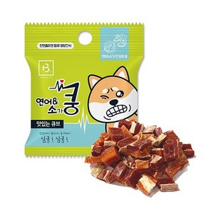 브리더랩 한입에 쿵 20g 강아지 간식, 연어소고기, 20개