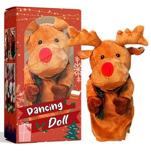 케바케 춤추는 따라쟁이 트리 루돌프 곰 인형 댄싱 노래 멜로디 크리스마스 장식 소품, 춤추는 루돌프