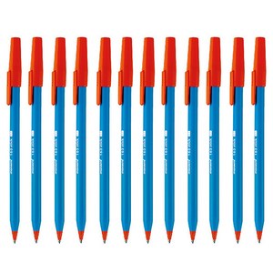 모나미 153 스틱 비비드 볼펜 0.7mm 1타(12개입), 블루(12개입)