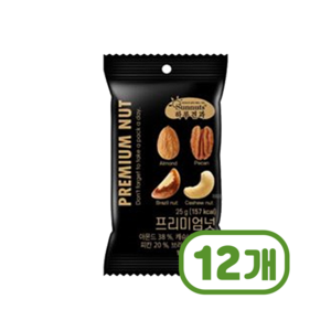 하루견과 프리미엄넛 견과류간식 25g x 12개