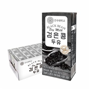 건국유업 건국 선물용 검은콩 고칼슘 두유 190ml, 24개