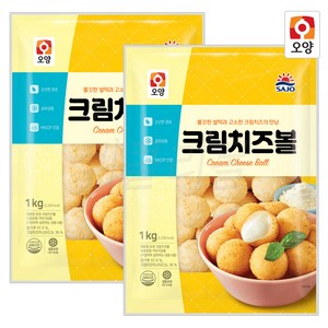 [팔도맛쟁이] 사조오양 부드러운 크림 치즈볼, 1kg, 2개