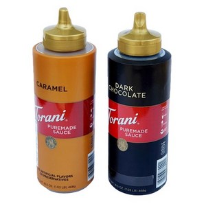 토라니 미니 커피시럽 커피소스(카라멜+초코렛)2종 세트(468g-2종)