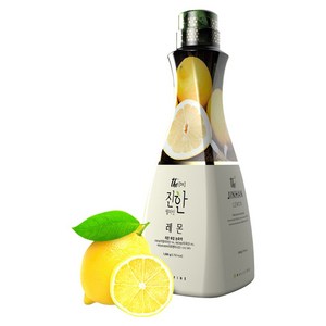 웰파인 더진한 레몬 농축액, 1.5L, 1개