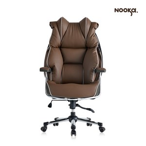 누카체어 가죽 브라운 컴퓨터 게이밍 의자 사무 사무용 중역 PC방 책상 편한 NOOKA G700-PVC