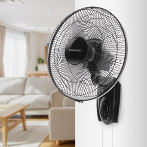 대우 벽선풍기 벽걸이형 가성비 저렴한 선풍기 14형 16형, 줄당김 벽걸이선풍기 (블랙)