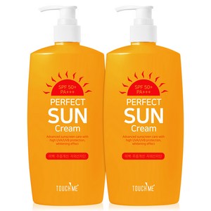 터치미 퍼펙트 썬크림 SPF50+ PA+++, 500ml, 2개