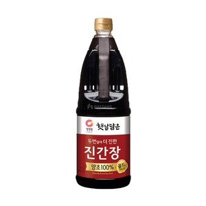 청정원 햇살담은 두번달여 더진한 진간장골드, 2개, 1.7L