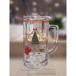 [MODERN HOUSE 중계점] XMAS 메리티파티 하이볼잔(트리) 380ml GA9124020, 1개, 사진참조