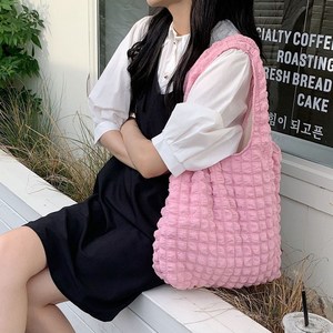 아뜰라임 데일리 가벼운 구름 보부상 숄더 나일론 에코백
