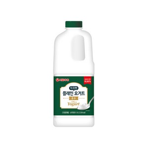 서울우유 더진한 플레인 요거트 순수 1800ml 2입팩, 1.8L, 2개