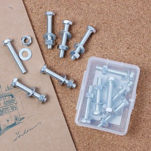6p 육각볼트(40x6mm) 공구용 볼트너트세트, 40x6mm, 40mm, 6개
