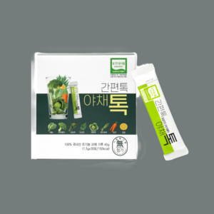 야채톡 유기농 동결건조 야채분말 채소가루, 1.5g, 30개