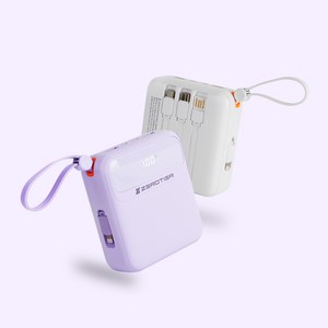 제로티어 대용량 고속 보조배터리 휴대용충전기 10000mAh, ZT-110, 화이트