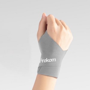 Frokom 손목 보호대 초슬림 압박 아대 2개입, 그레이, 2개