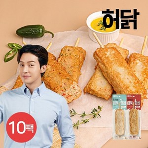 허닭 닭가슴살 어묵 핫바 70g 2종 10팩, 혼합, 10개