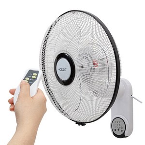 유니맥스 저소음 벽걸이선풍기 16인치 회전 타이머 리모컨 조절, 상세페이지 참조, 상세페이지 참조