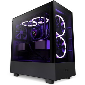 NZXT H5 Elite 미들타워 컴퓨터 PC 케이스 (Matte Black)