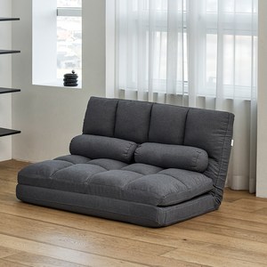 아이와비 카페1200 방수 패브릭 접이식 소파베드 2colors (쿠션2개포함), 다크그레이