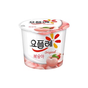 빙그레 요플레 홈 복숭아, 180g, 8개