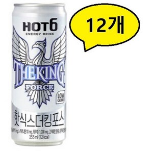 롯데칠성 핫식스 더킹 포스, 355ml, 12개