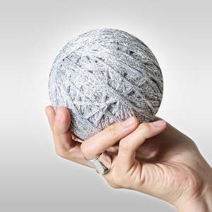 실버니팅볼 뜨개실 튜토리얼 영상포함, 100g, 1개